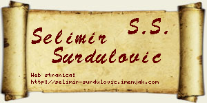 Selimir Surdulović vizit kartica